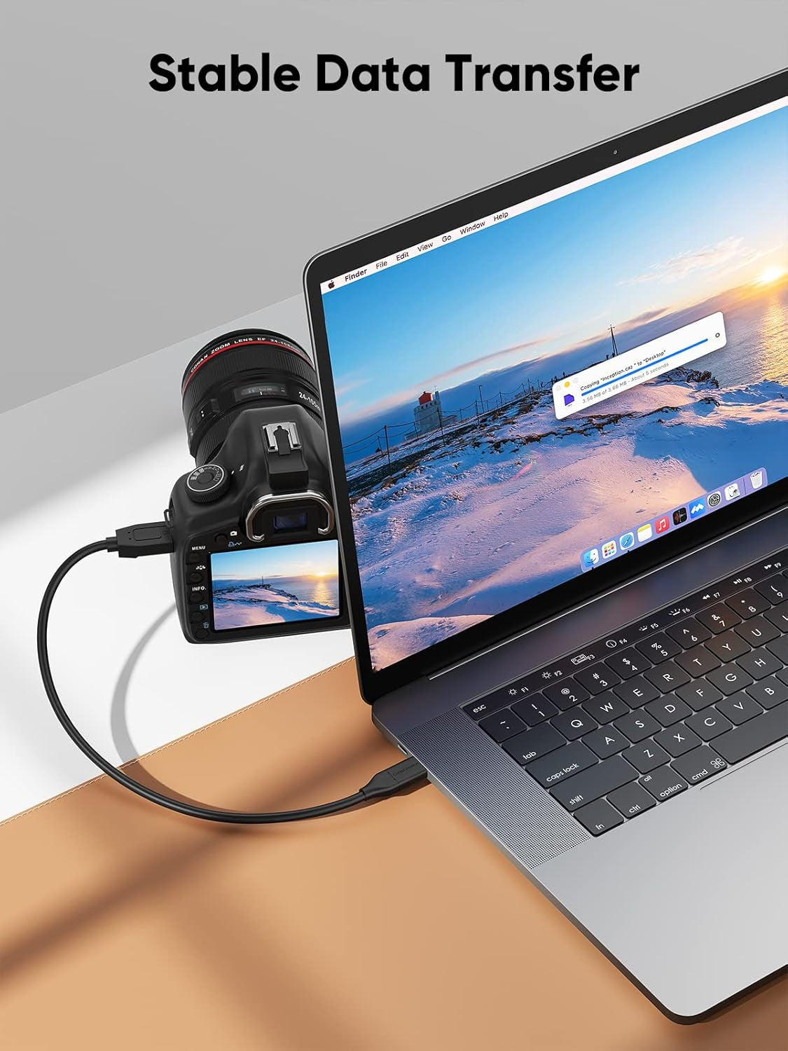 4FT USB C to Micro B Cable,10Gbps Speed External Hard Drive Braided,Usb 3.1 Type C to Micro B Work for Iphone 15,16,Seagate WD Westgate My Passport,Macbook Pro/Air, Ipad/Tablet,Black